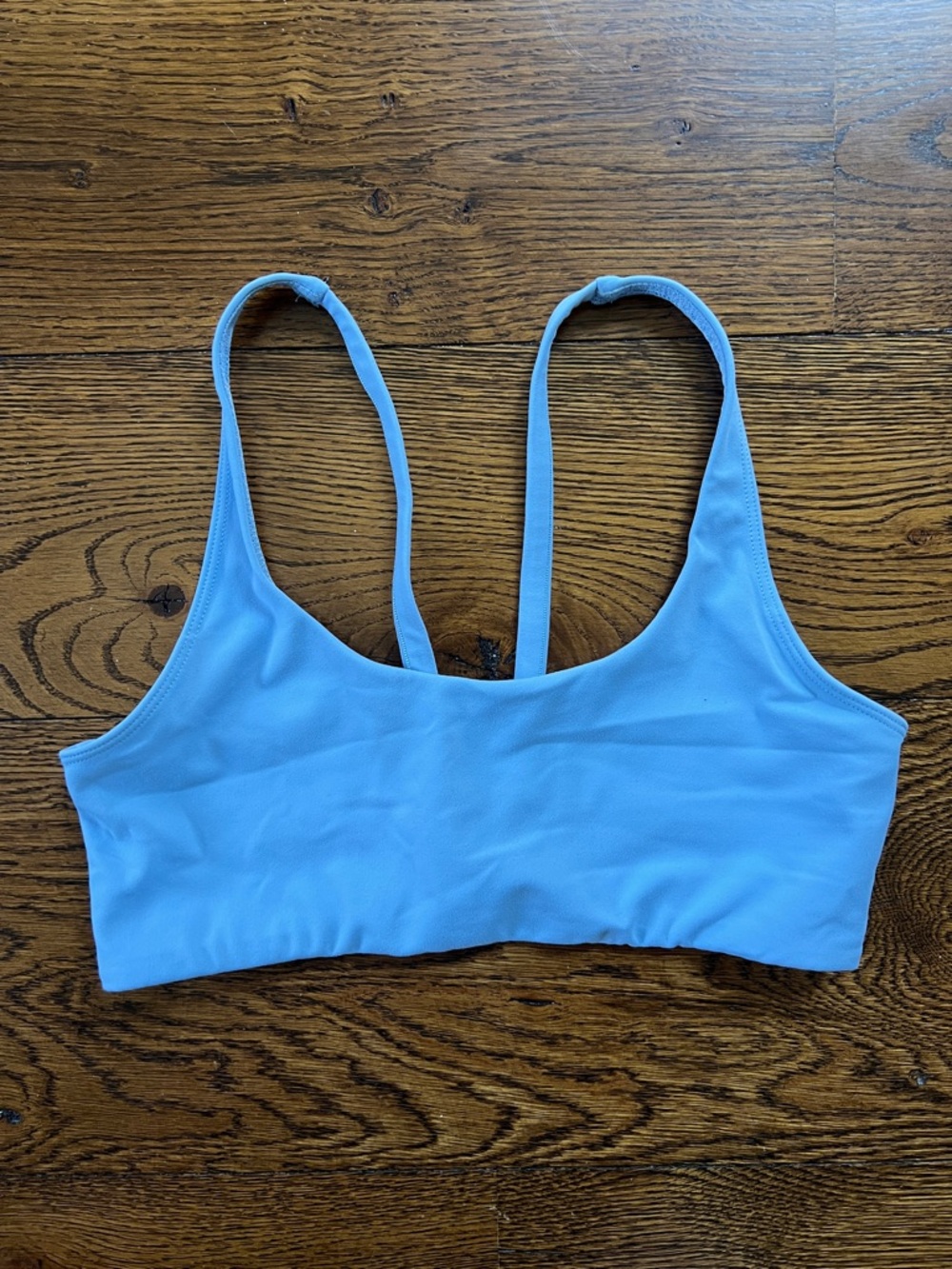 VUORI Sky Blue Scoop-Back Sports Bra